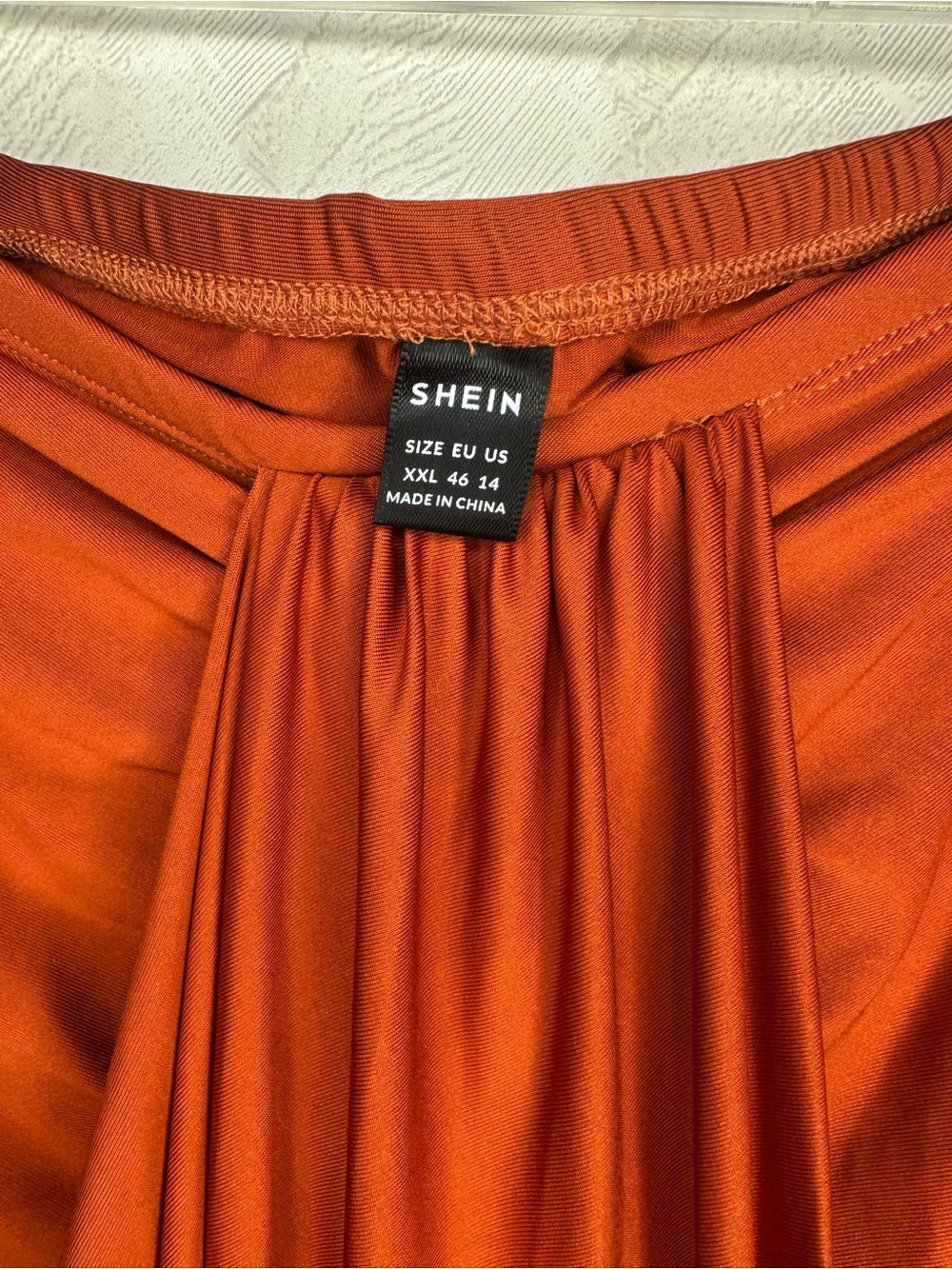 🆕 ❤️ SHEIN maxi skirt Slit Asymmetrical Elastic High Waist Draped size XXL - Picture 5 of 7